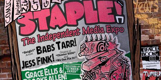 Staplegator on flyer